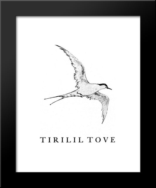 Tirilil Tove Cover 20x24 Black Modern Wood Framed Art Print Poster by Kittelsen, Theodor Severin