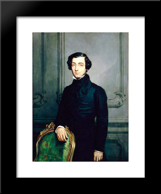 Alexis De Tocqueville 20x24 Black Modern Wood Framed Art Print Poster by Chasseriau, Theodore