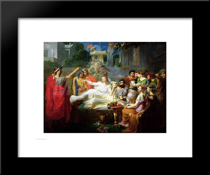 Macbeth 20x24 Black Modern Wood Framed Art Print Poster by Chasseriau, Theodore