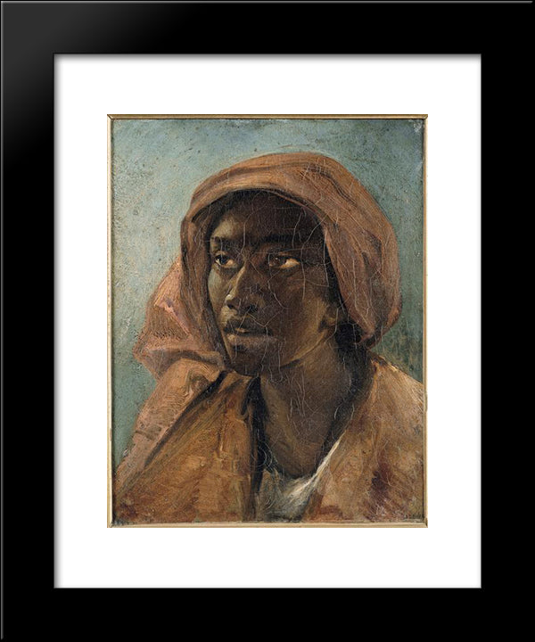 A Young Negro Woman 20x24 Black Modern Wood Framed Art Print Poster by Gericault, Theodore