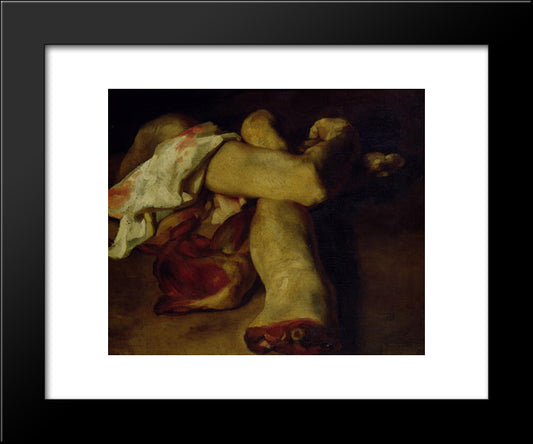 Anatomical Pieces 20x24 Black Modern Wood Framed Art Print Poster by Gericault, Theodore