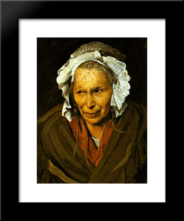 The Madwoman, Or The Obsession Of Envy 20x24 Black Modern Wood Framed Art Print Poster by Gericault, Theodore