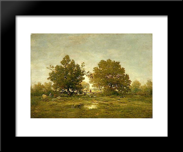 Gateway 20x24 Black Modern Wood Framed Art Print Poster by Rousseau, Theodore