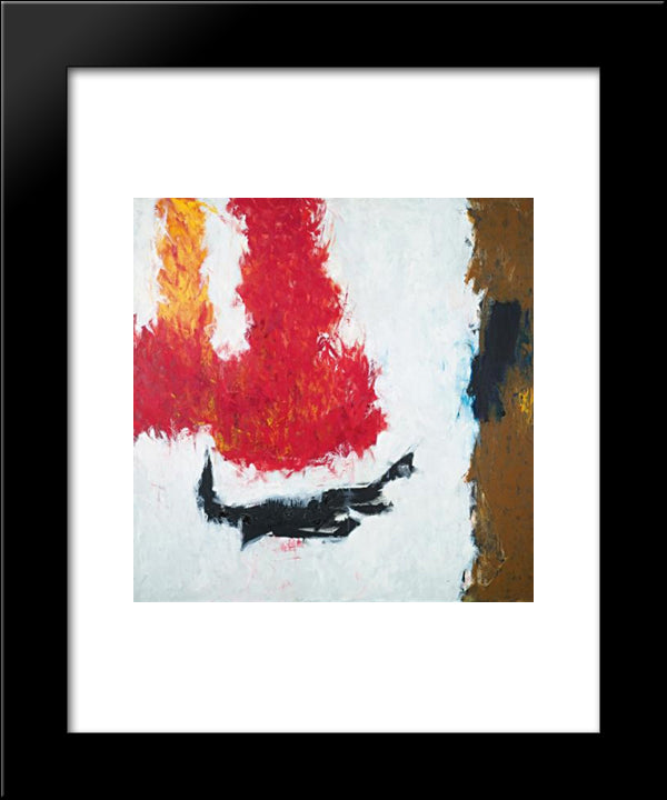 High Snow Low Sun 20x24 Black Modern Wood Framed Art Print Poster by Stamos, Theodoros