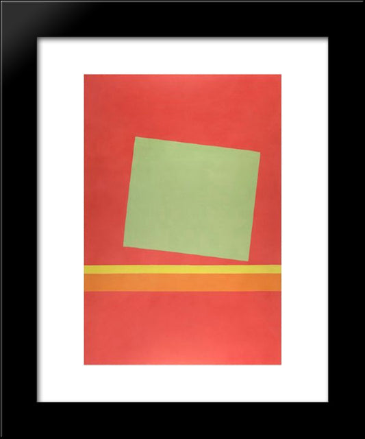 Homage To Milton Avery - Sun - Box Iii 20x24 Black Modern Wood Framed Art Print Poster by Stamos, Theodoros