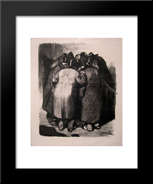 Association De Malfaiteurs 20x24 Black Modern Wood Framed Art Print Poster by Steinlen, Theophile