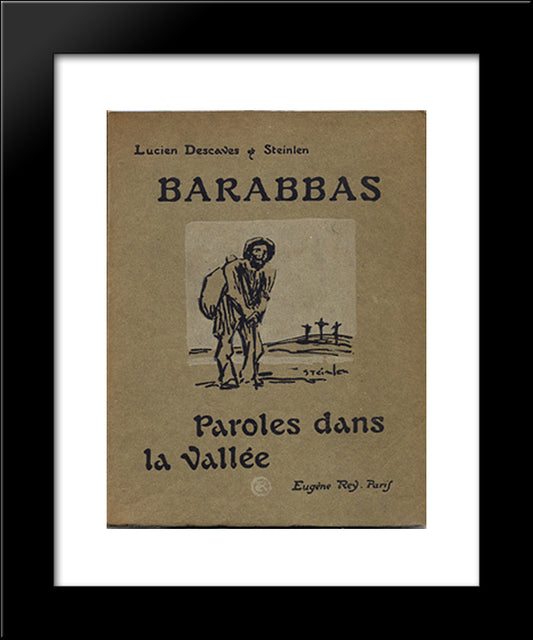 Barabbas 20x24 Black Modern Wood Framed Art Print Poster by Steinlen, Theophile