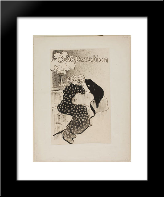 Declaration 20x24 Black Modern Wood Framed Art Print Poster by Steinlen, Theophile