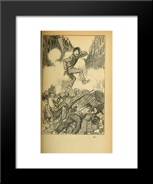 Et Puis Apres 20x24 Black Modern Wood Framed Art Print Poster by Steinlen, Theophile