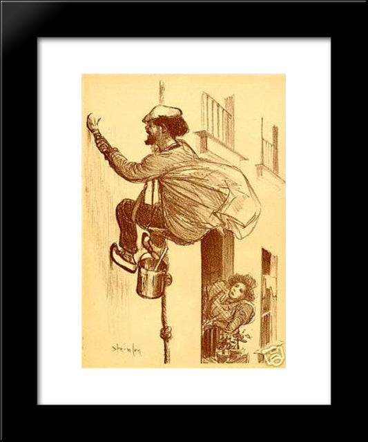 Gai Pinson 20x24 Black Modern Wood Framed Art Print Poster by Steinlen, Theophile