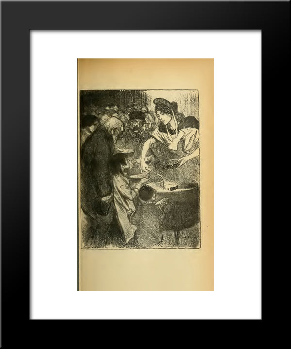 La Chanson De Nature 20x24 Black Modern Wood Framed Art Print Poster by Steinlen, Theophile
