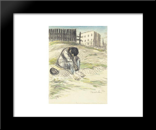 La Chanson Des Gueux 20x24 Black Modern Wood Framed Art Print Poster by Steinlen, Theophile