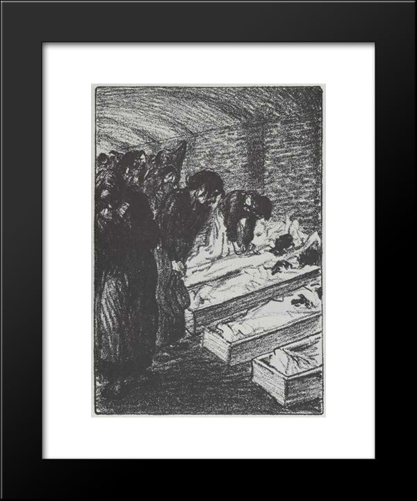 La Reconnaissance 20x24 Black Modern Wood Framed Art Print Poster by Steinlen, Theophile