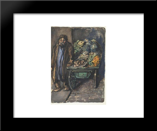 L'Affaire Crainquebille 20x24 Black Modern Wood Framed Art Print Poster by Steinlen, Theophile