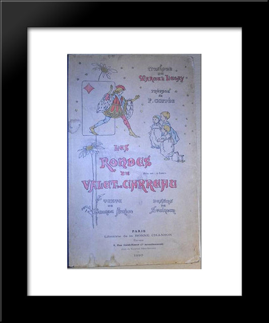 Les Rondes 20x24 Black Modern Wood Framed Art Print Poster by Steinlen, Theophile