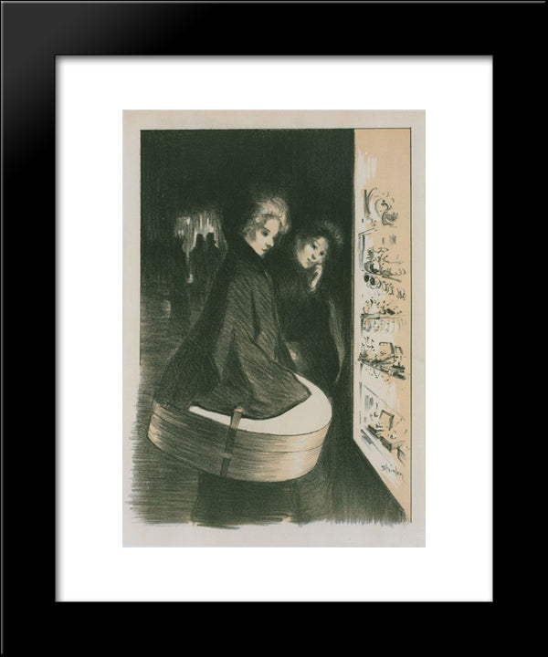 Maitres De L'Affiche 20x24 Black Modern Wood Framed Art Print Poster by Steinlen, Theophile