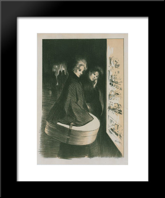 Maitres De L'Affiche 20x24 Black Modern Wood Framed Art Print Poster by Steinlen, Theophile