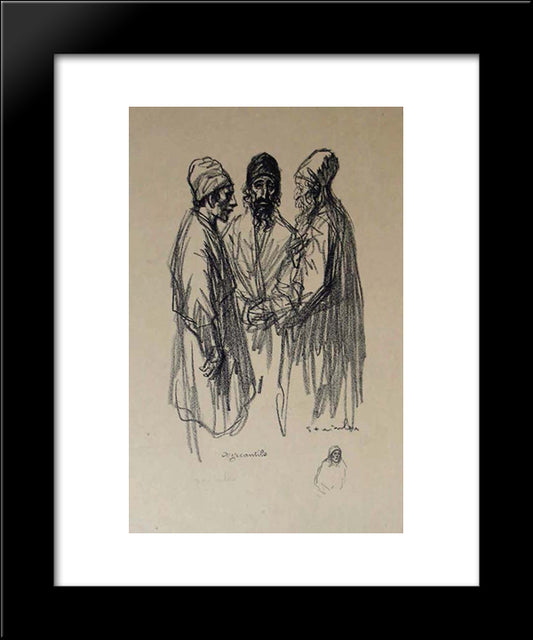 Mercantils 20x24 Black Modern Wood Framed Art Print Poster by Steinlen, Theophile