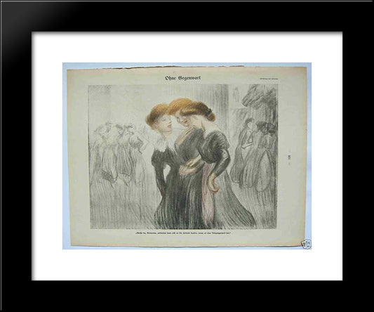 Nouveau Simplicissimus 20x24 Black Modern Wood Framed Art Print Poster by Steinlen, Theophile