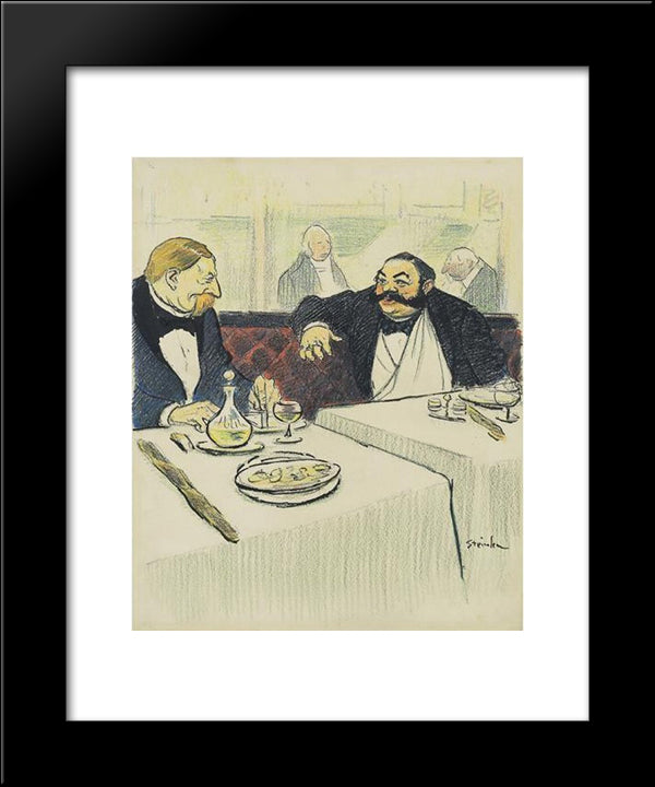 Philanthropie 20x24 Black Modern Wood Framed Art Print Poster by Steinlen, Theophile