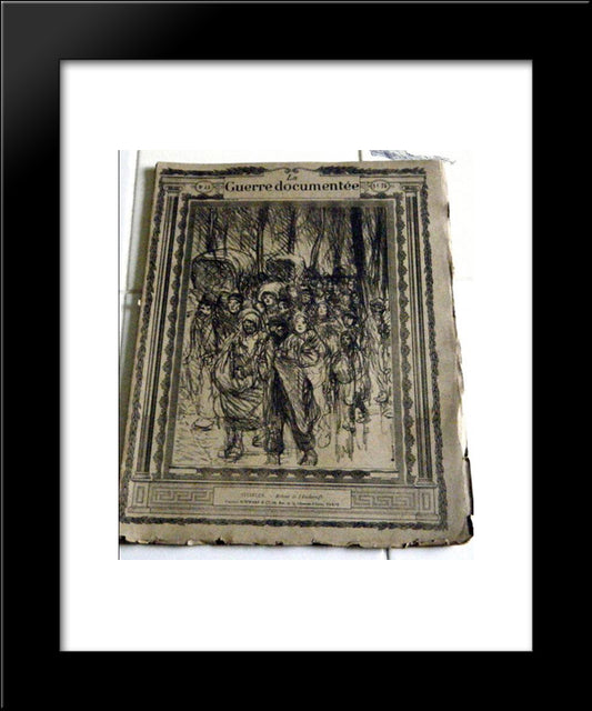 Retour De L'Esclavage 20x24 Black Modern Wood Framed Art Print Poster by Steinlen, Theophile