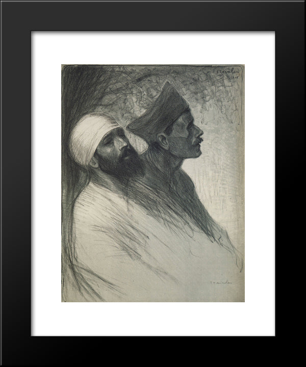 Vente De Charite 20x24 Black Modern Wood Framed Art Print Poster by Steinlen, Theophile