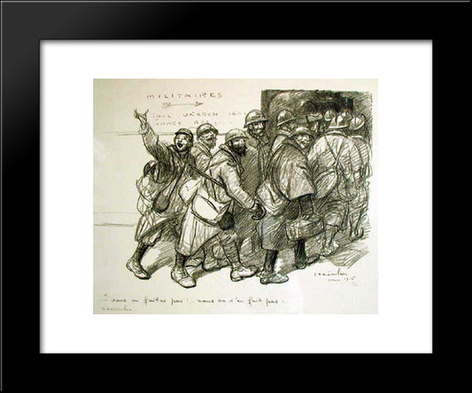 Vous 20x24 Black Modern Wood Framed Art Print Poster by Steinlen, Theophile