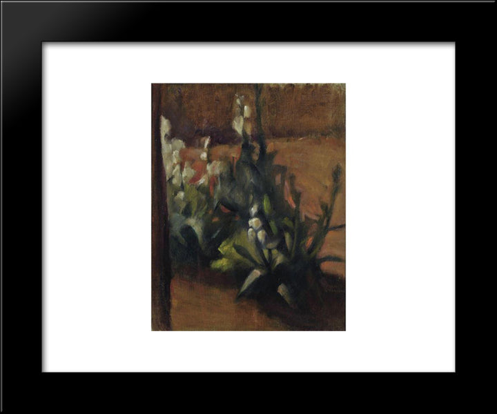 Flowers 20x24 Black Modern Wood Framed Art Print Poster by Triantafyllidis, Theophrastos