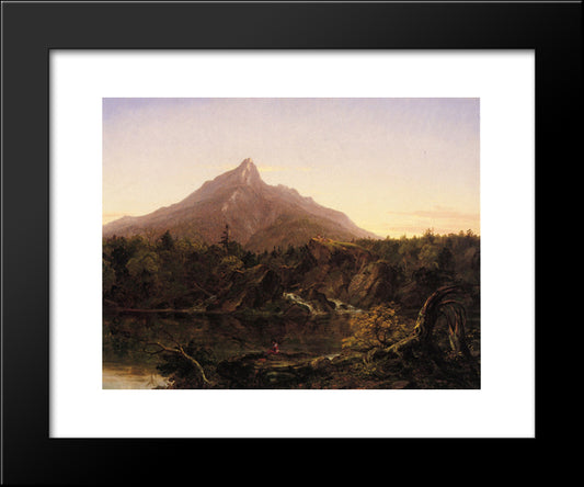 Corway Peak, New Hamshire 20x24 Black Modern Wood Framed Art Print Poster by Cole, Thomas