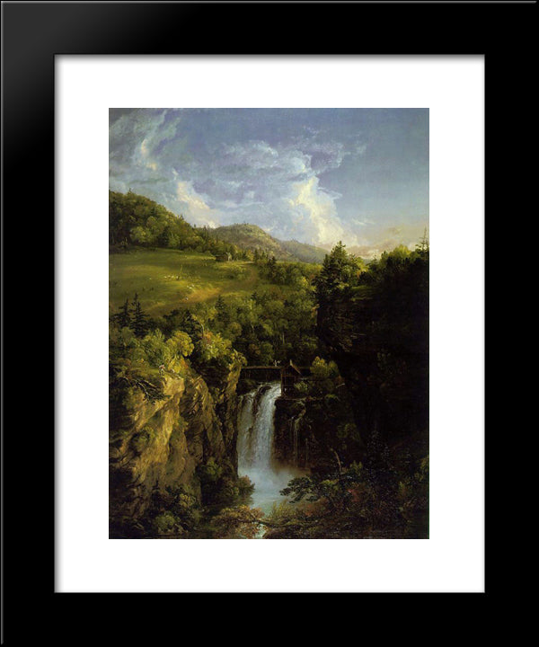 Genesee Scenery 20x24 Black Modern Wood Framed Art Print Poster by Cole, Thomas