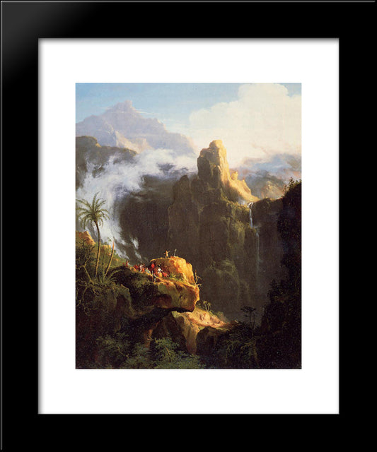 Landscape Composition. St John In The Wilderness 20x24 Black Modern Wood Framed Art Print Poster by Cole, Thomas