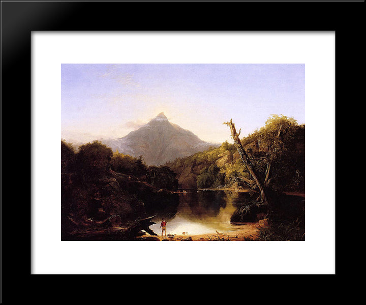 Mount Chocorua, New Hampshire 20x24 Black Modern Wood Framed Art Print Poster by Cole, Thomas