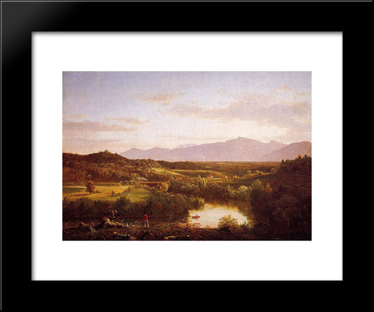 River In The Catskills 20x24 Black Modern Wood Framed Art Print Poster by Cole, Thomas