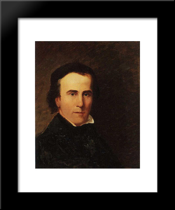 Self-Portrait 20x24 Black Modern Wood Framed Art Print Poster by Cole, Thomas