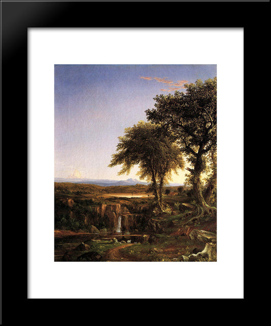 Summer Twilight 20x24 Black Modern Wood Framed Art Print Poster by Cole, Thomas