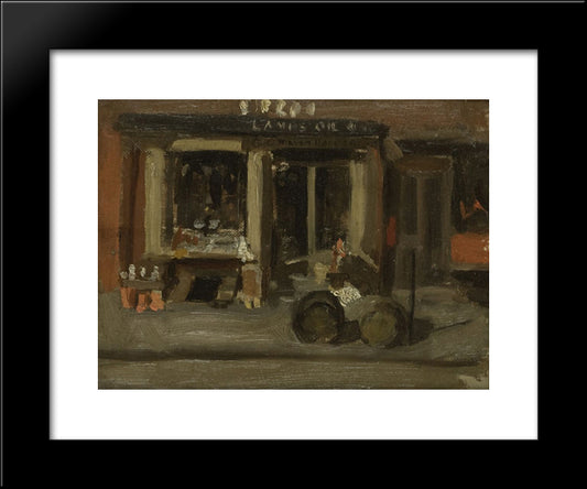 A Street Scene 20x24 Black Modern Wood Framed Art Print Poster by Eakins, Thomas