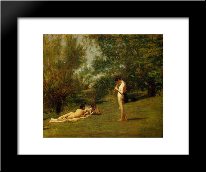 Arcadia 20x24 Black Modern Wood Framed Art Print Poster by Eakins, Thomas