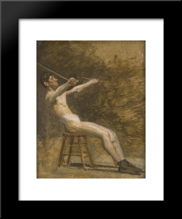 Billy Smith 20x24 Black Modern Wood Framed Art Print Poster by Eakins, Thomas