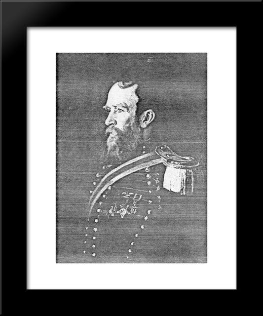 Captain Joseph Lapsley Wilson 20x24 Black Modern Wood Framed Art Print Poster by Eakins, Thomas