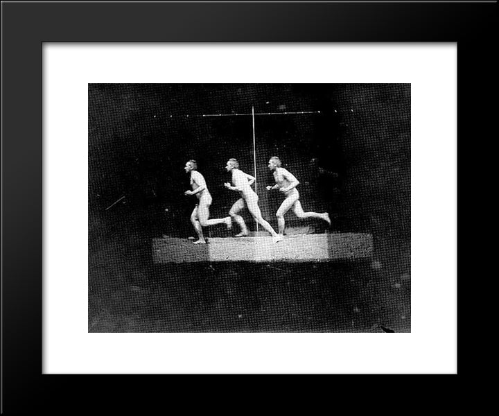 Chronophotography 20x24 Black Modern Wood Framed Art Print Poster by Eakins, Thomas