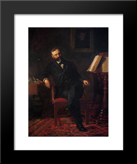 Dr John H Brinton 20x24 Black Modern Wood Framed Art Print Poster by Eakins, Thomas