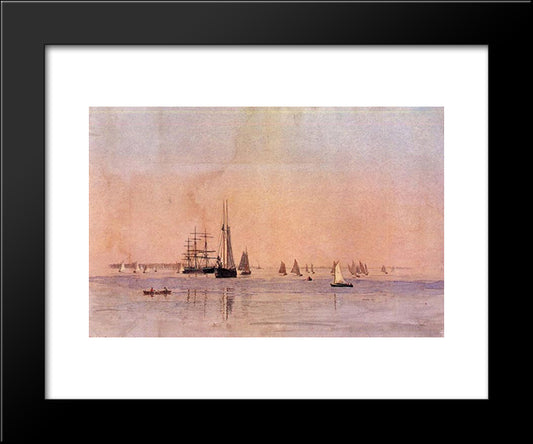 Drifting 20x24 Black Modern Wood Framed Art Print Poster by Eakins, Thomas
