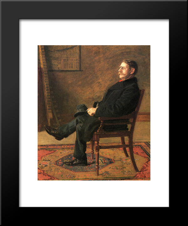 Frank Jay St. John 20x24 Black Modern Wood Framed Art Print Poster by Eakins, Thomas