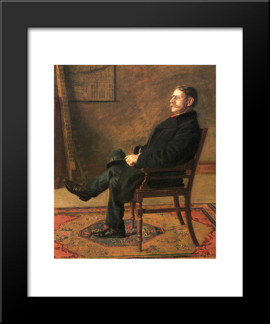 Frank Jay St. John 20x24 Black Modern Wood Framed Art Print Poster by Eakins, Thomas