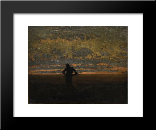 Hiawatha 20x24 Black Modern Wood Framed Art Print Poster by Eakins, Thomas