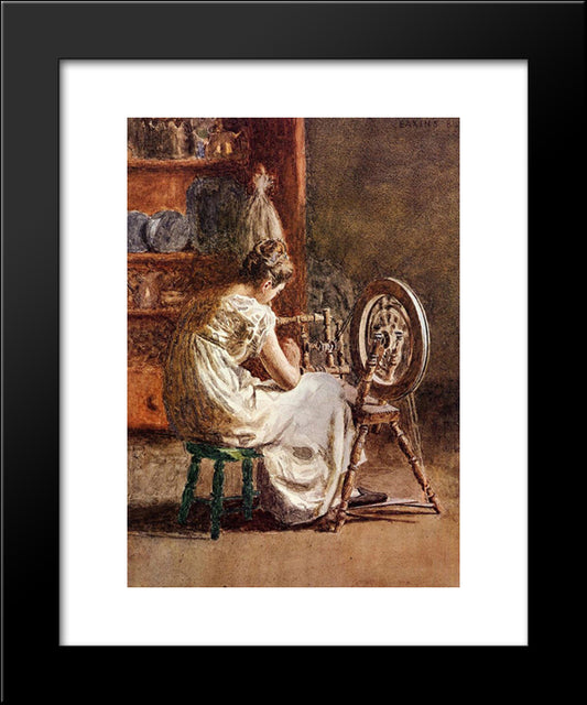 Homespun 20x24 Black Modern Wood Framed Art Print Poster by Eakins, Thomas