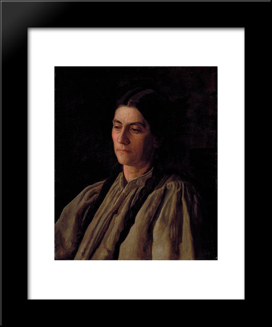 Mother (Portrait Of Annie Williams Gandy) 20x24 Black Modern Wood Framed Art Print Poster by Eakins, Thomas