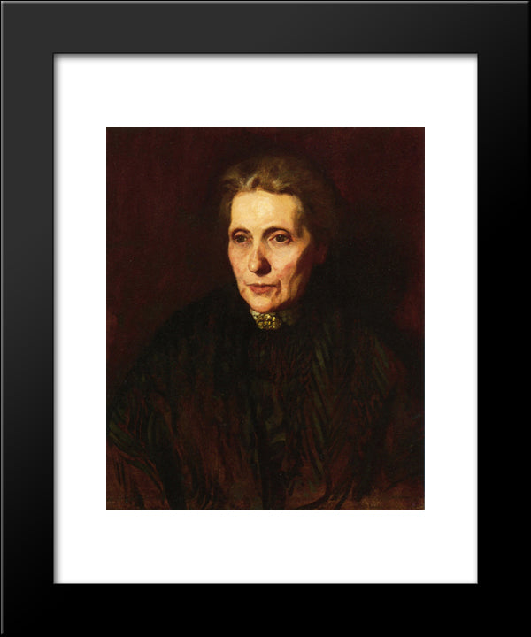 Portrait Of A Woman 20x24 Black Modern Wood Framed Art Print Poster by Eakins, Thomas