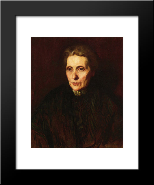 Portrait Of A Woman 20x24 Black Modern Wood Framed Art Print Poster by Eakins, Thomas