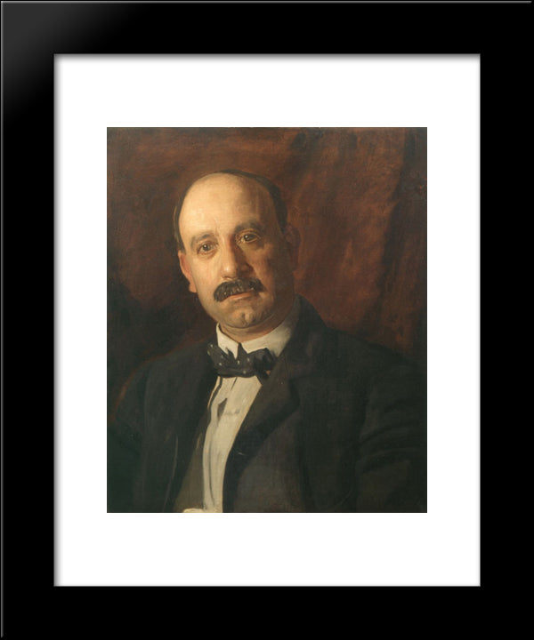 Portrait Of Alfred Bryan Wall 20x24 Black Modern Wood Framed Art Print Poster by Eakins, Thomas